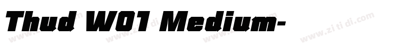 Thud W01 Medium字体转换